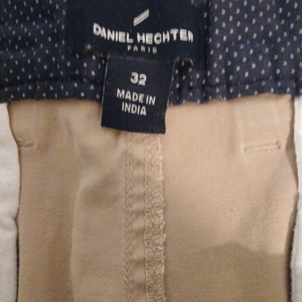Daniel Hechter Paris Men's Shorts Beige Chino Cotton Blend Size 32 Hiking Golf - Picture 14 of 16